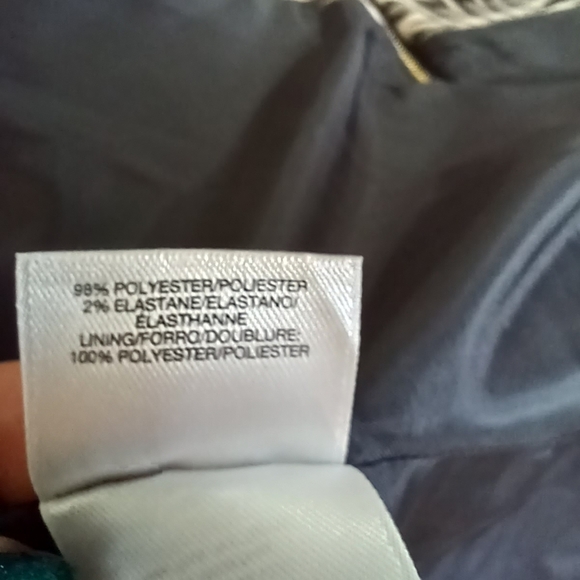 Size Medium Anne Klein Womens Jacket Chevron Posh Old Money Business NWOT - Picture 9 of 10